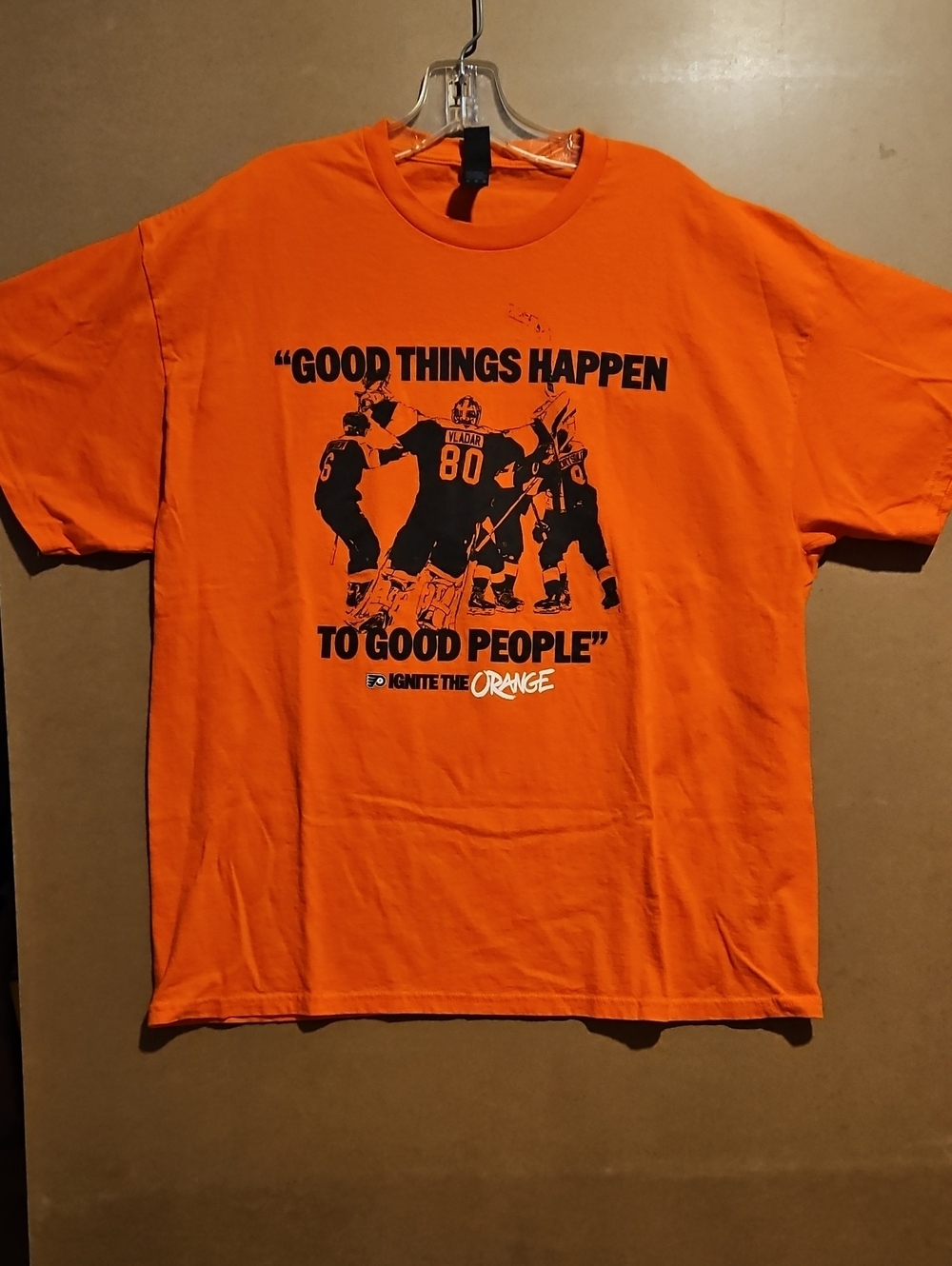 Philadelphia Flyers NHL short sleeve graphic tee Ignite The Orange PlayOff Promo